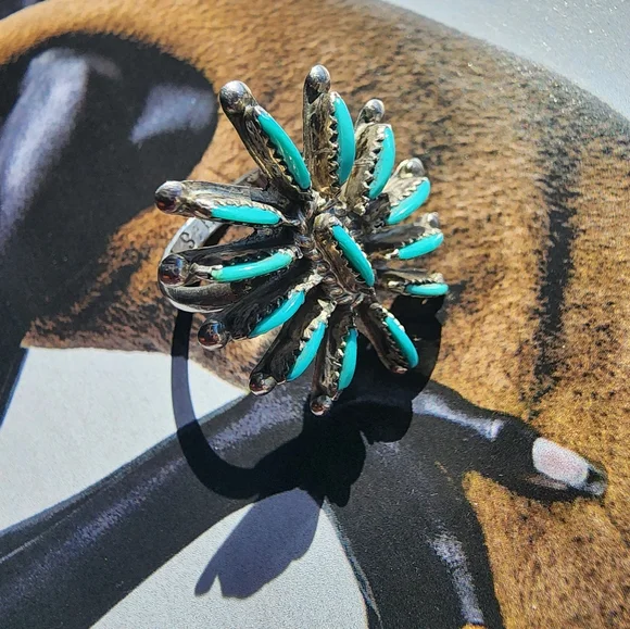 Bracelet and Necklace Set~ Native Signed BellisonZuni J.S. Bellson Sterl… - Picture 11 of 16